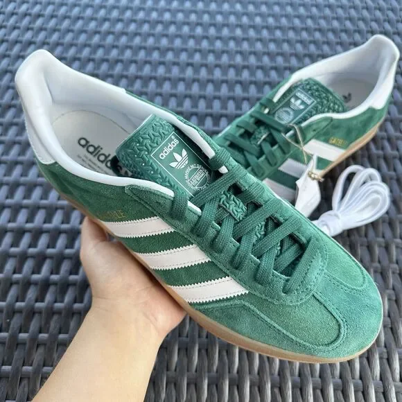 Adidas Gazelle Indoor Collegiate Green Gum Men's Athletic Shoes JI2062 Size 9